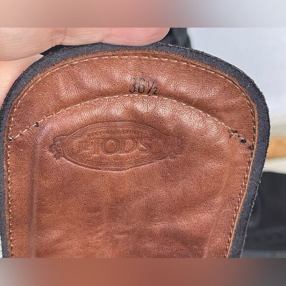 Tod's Gomminos combat moto style mid calf boots 6.5 - Picture 14 of 15